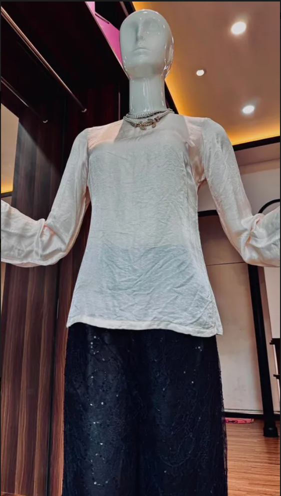 PP trắng ngà ren