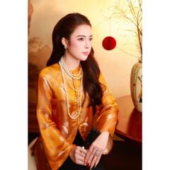 Pháp Phục Nâu Nút Bọc