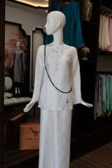 Pháp Phục Trắng Nút Trường Thọ