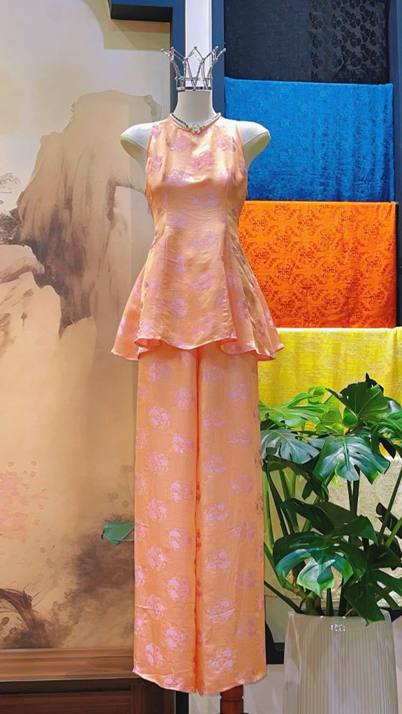 Bộ sát nách hồng cam