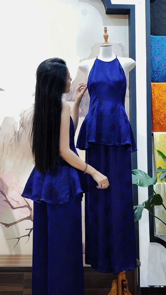Bộ sát nách xanh dương đậm