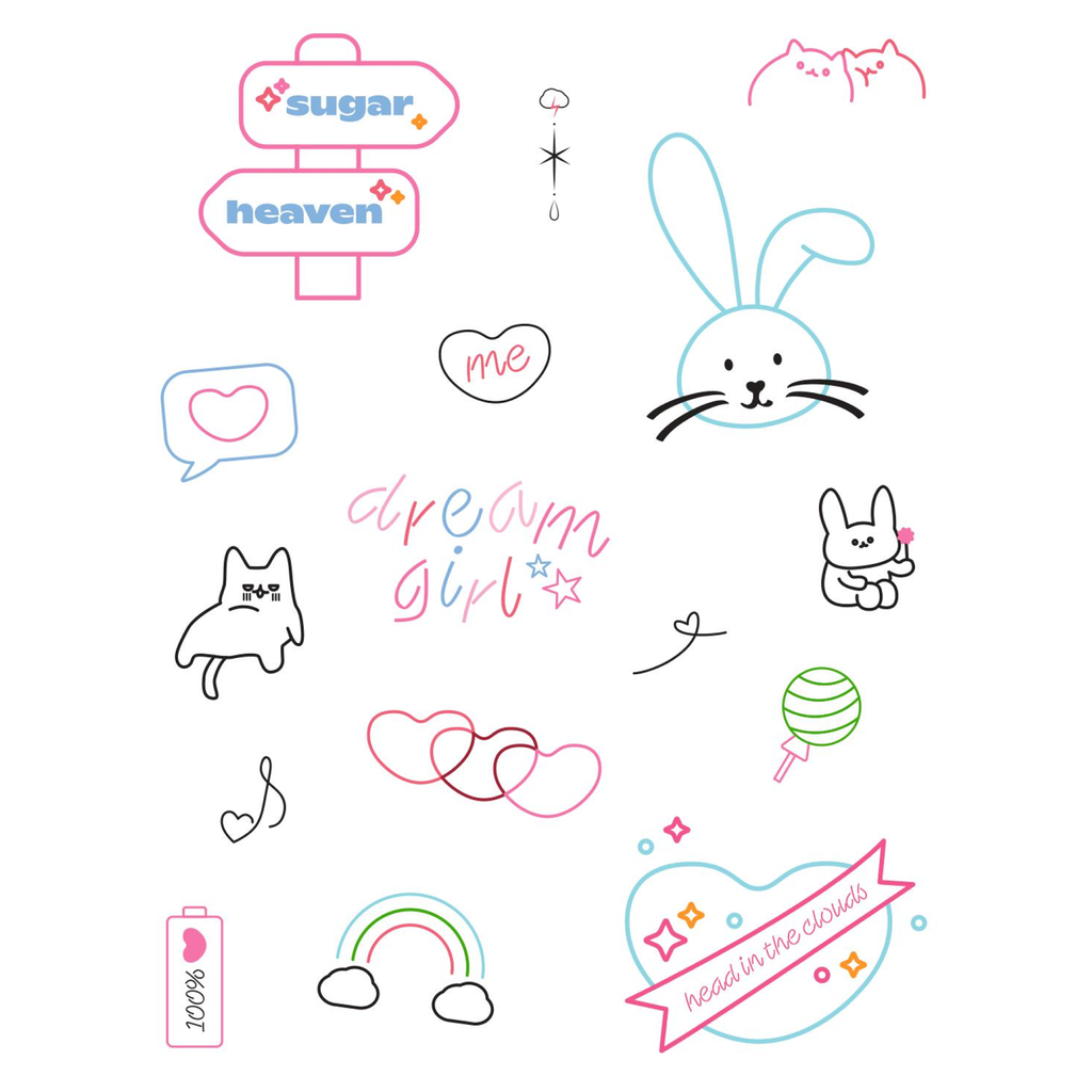 Tatoo Stickers SUGARPLUM - Hình xăm dán tạm thời