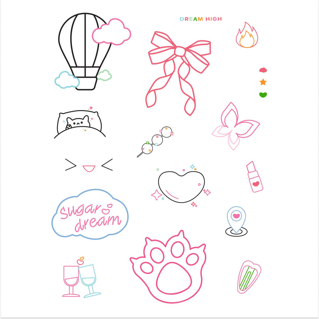 Tatoo Stickers SUGARPLUM - Hình xăm dán tạm thời