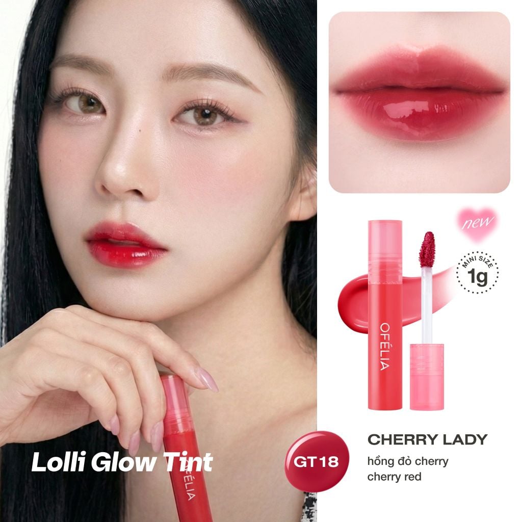 Son tint bóng Lolli Glow Tint (Mini Size 1g) - [Deal Tri Ân KH]