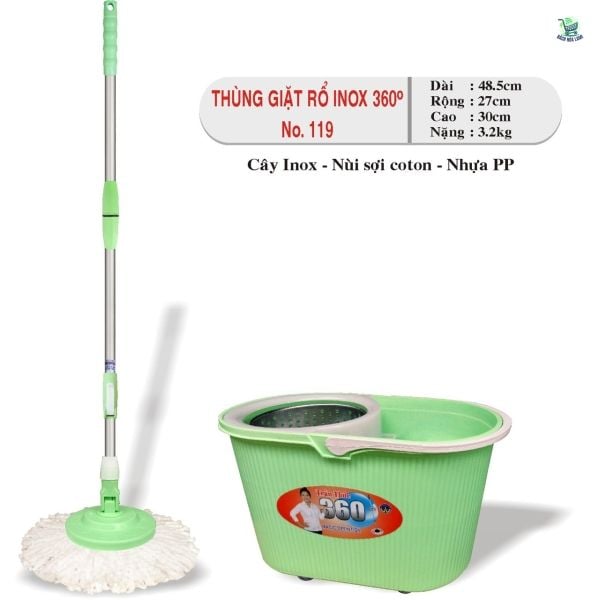  Thùng giặt rổ Inox 360 
