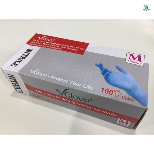  Găng tay y tế không bột Nitrile Vglove 