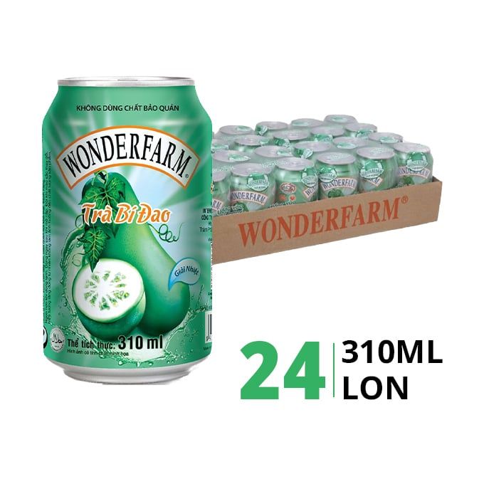  Trà bí đao Wonderfarm 310ml*24lon 