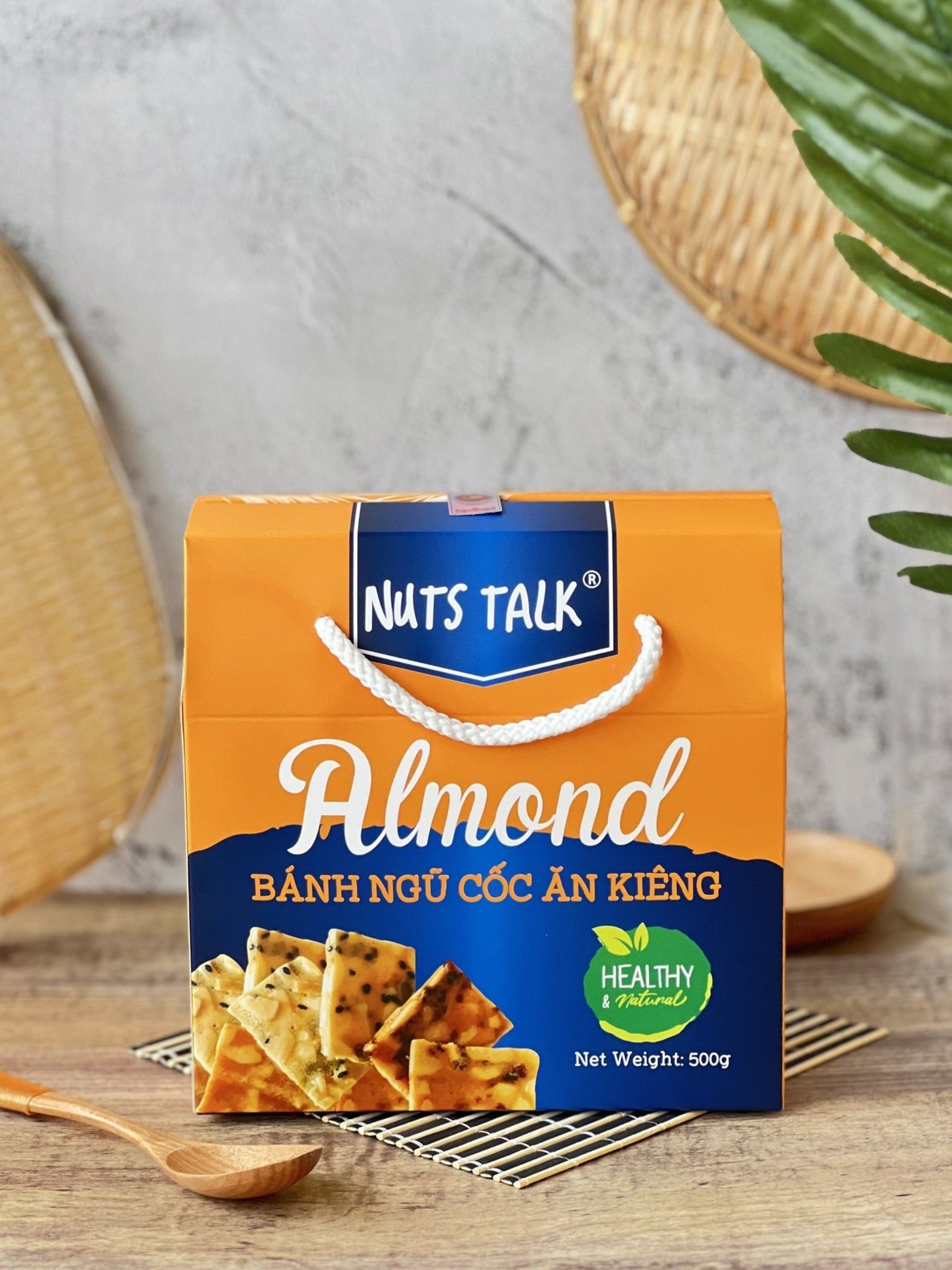 Bánh ngũ cốc ăn kiêng ALMOND NUTSTALK xách 500g 