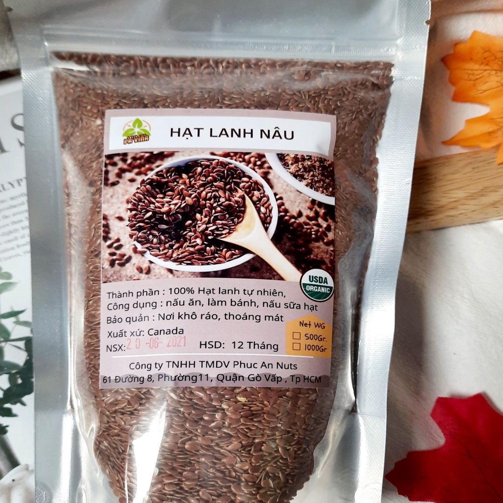  Hạt lanh Canada túi Nutstalk 500g 