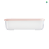  Hộp 3600ml( Nắp màu trong, đáy vân tre màu đỏ) 