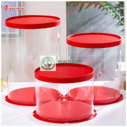  Nắp hộp 378 PP Đỏ (2l - 2.5l - 3l) 