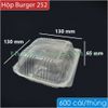  Hộp 252 Hamburger PP Trong 