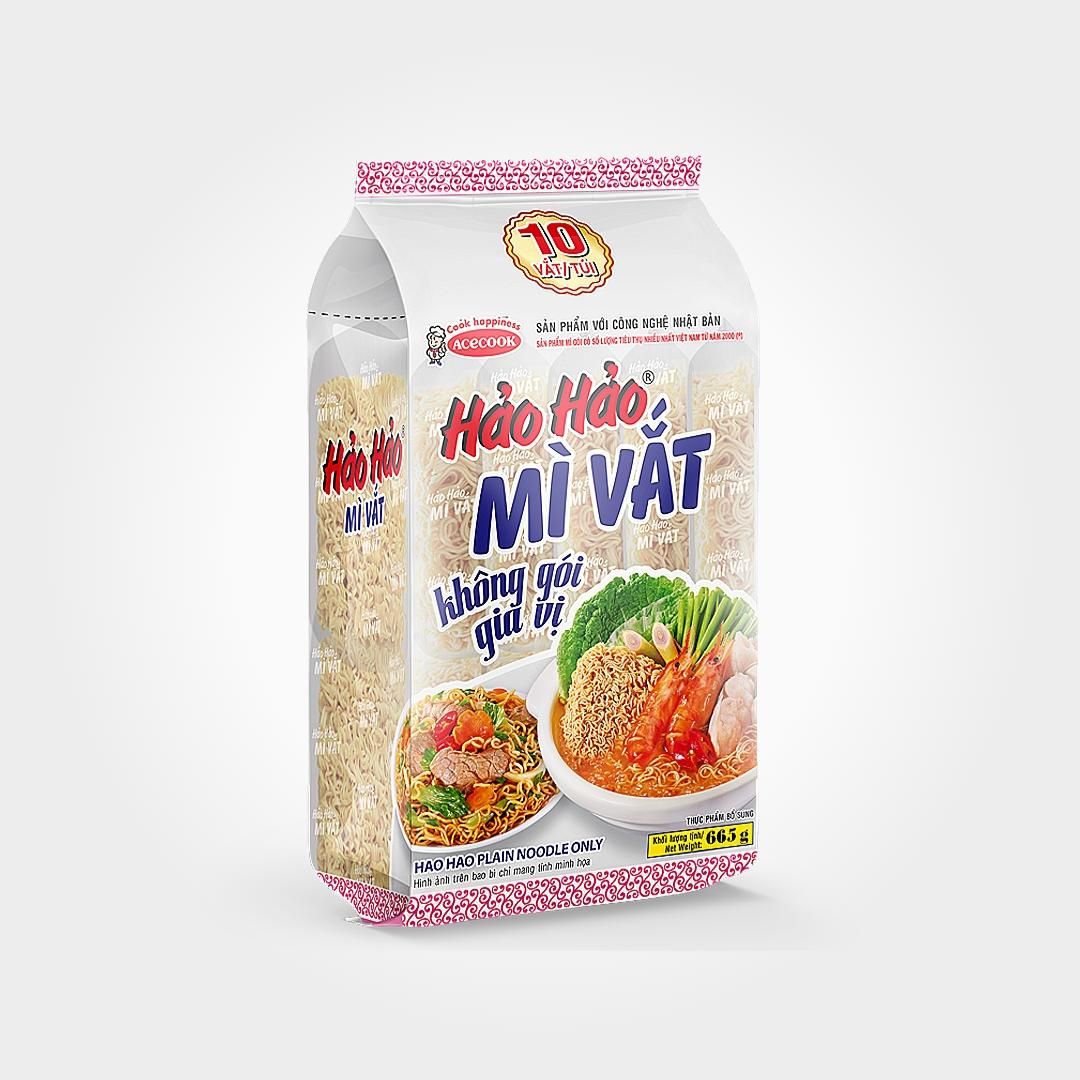  Mì Vắt Hảo Hảo 665g Túi 10 Vắt Không Gia Vị Tiện Dụng 