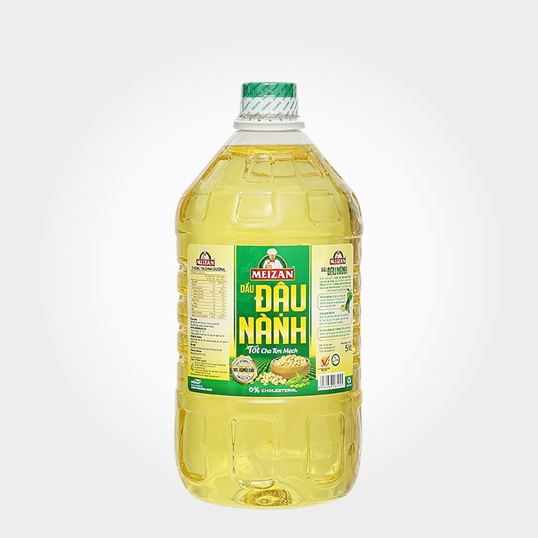  Dầu Đậu Nành Meizan Can 5 Lít Dầu Ăn Chiên Xào Gia Đình 