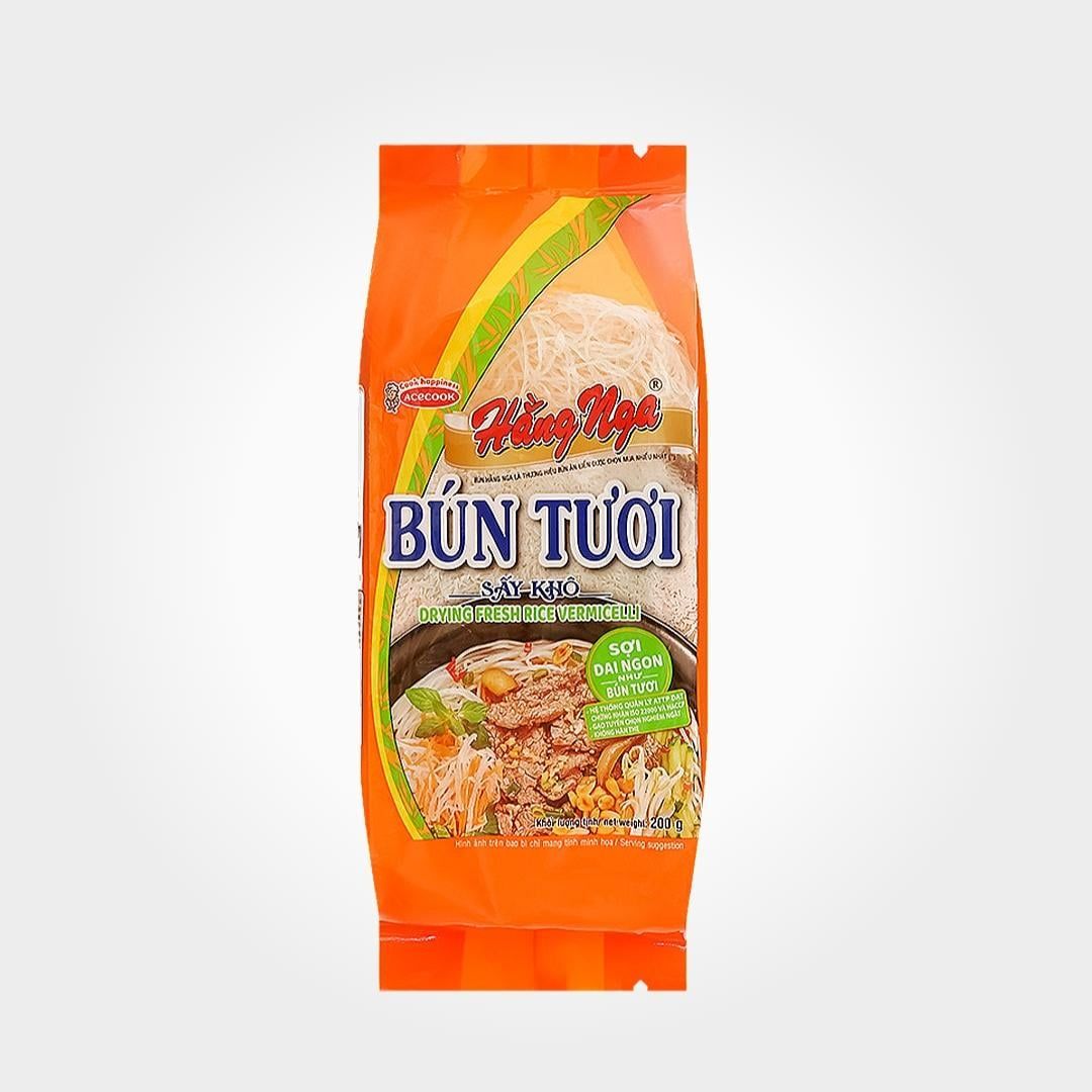  Bún Tươi Hằng Nga 200g Sấy Khô Ăn Lẩu Dai Ngon Tiện Dụng 