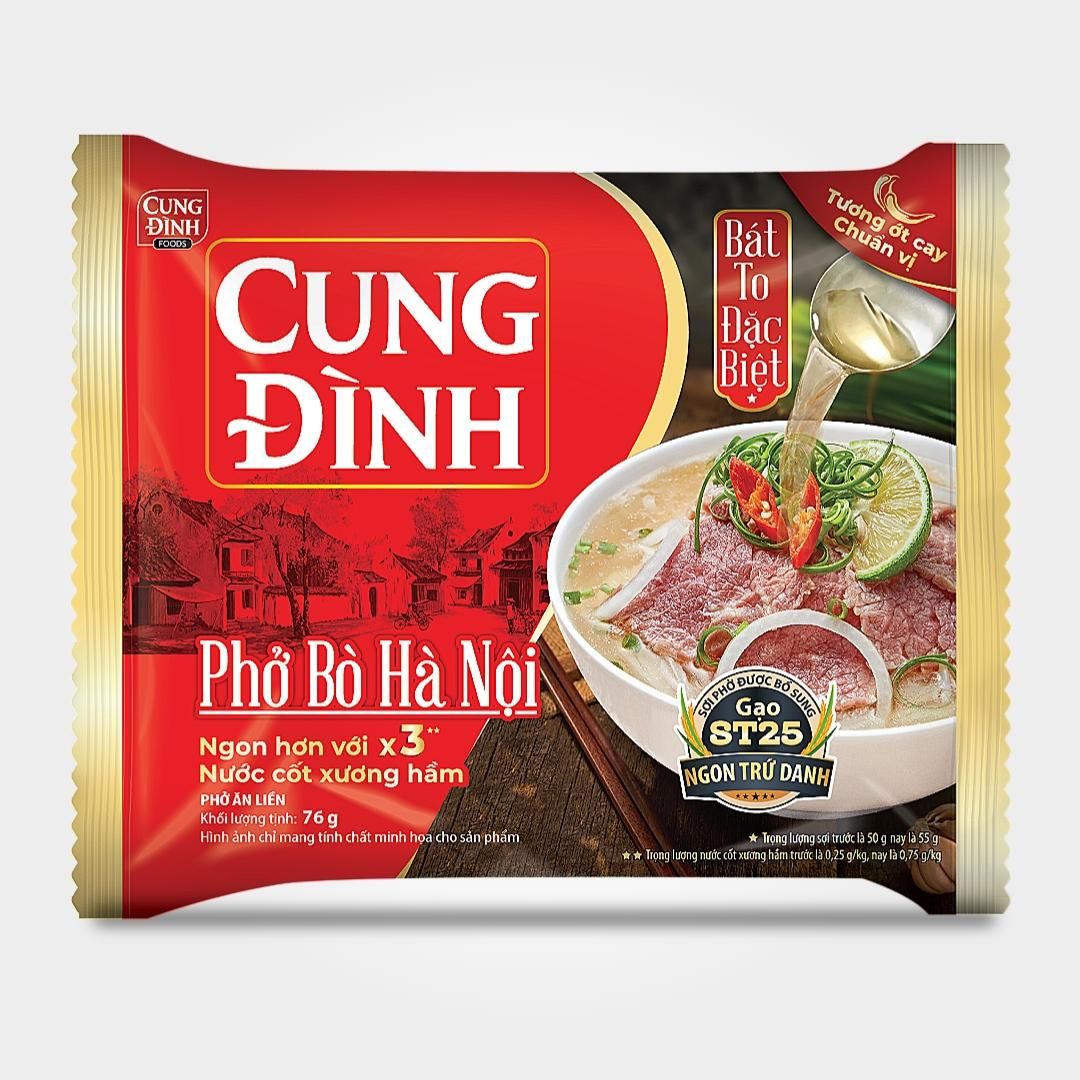  Phở Bò Cung Đình Xương Hầm 73g Gói Ăn Liền Đậm Đà Thơm Ngon 