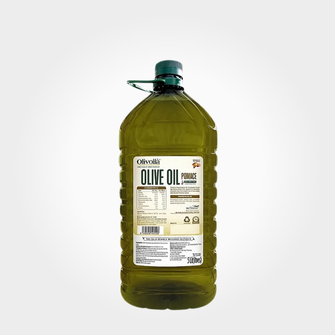  Can Dầu Ô Liu Olivoila Pomace 5 Lít Chuyên Chiên Xào Thức Ăn 