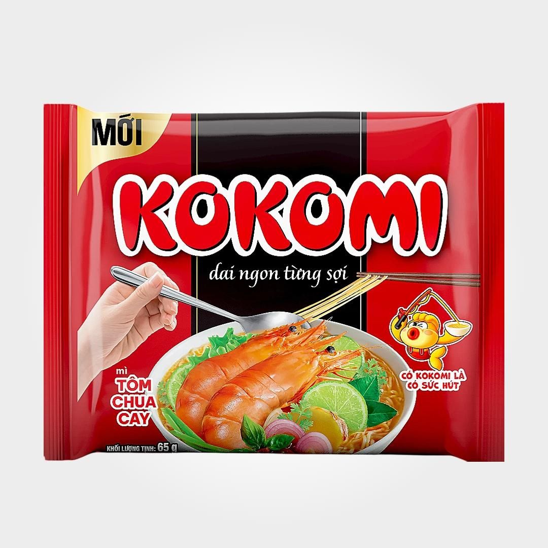  Mì Kokomi Tôm Chua Cay 65g Gói Ăn Liền Đậm Đà Thơm Ngon 