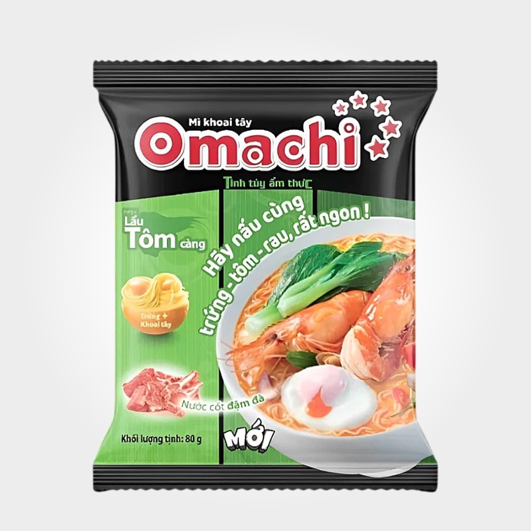  Mì Omachi Tôm Sườn Hầm Thùng 30 Gói 80g Đậm Vị Thơm Ngon Hấp Dẫn 