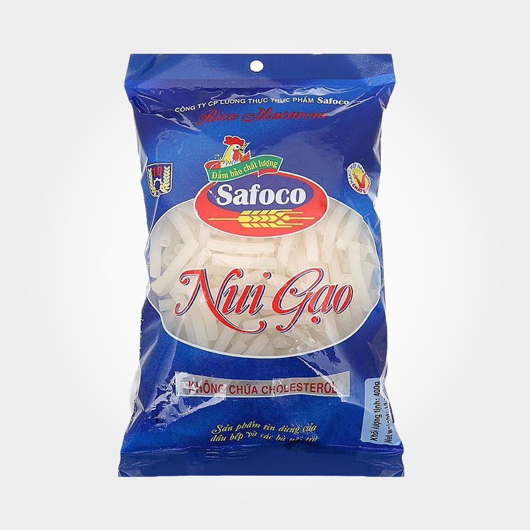  Nui Gạo Ông Xéo Safoco 400g Ống Lớn Dai Ngon Tiện Dụng 