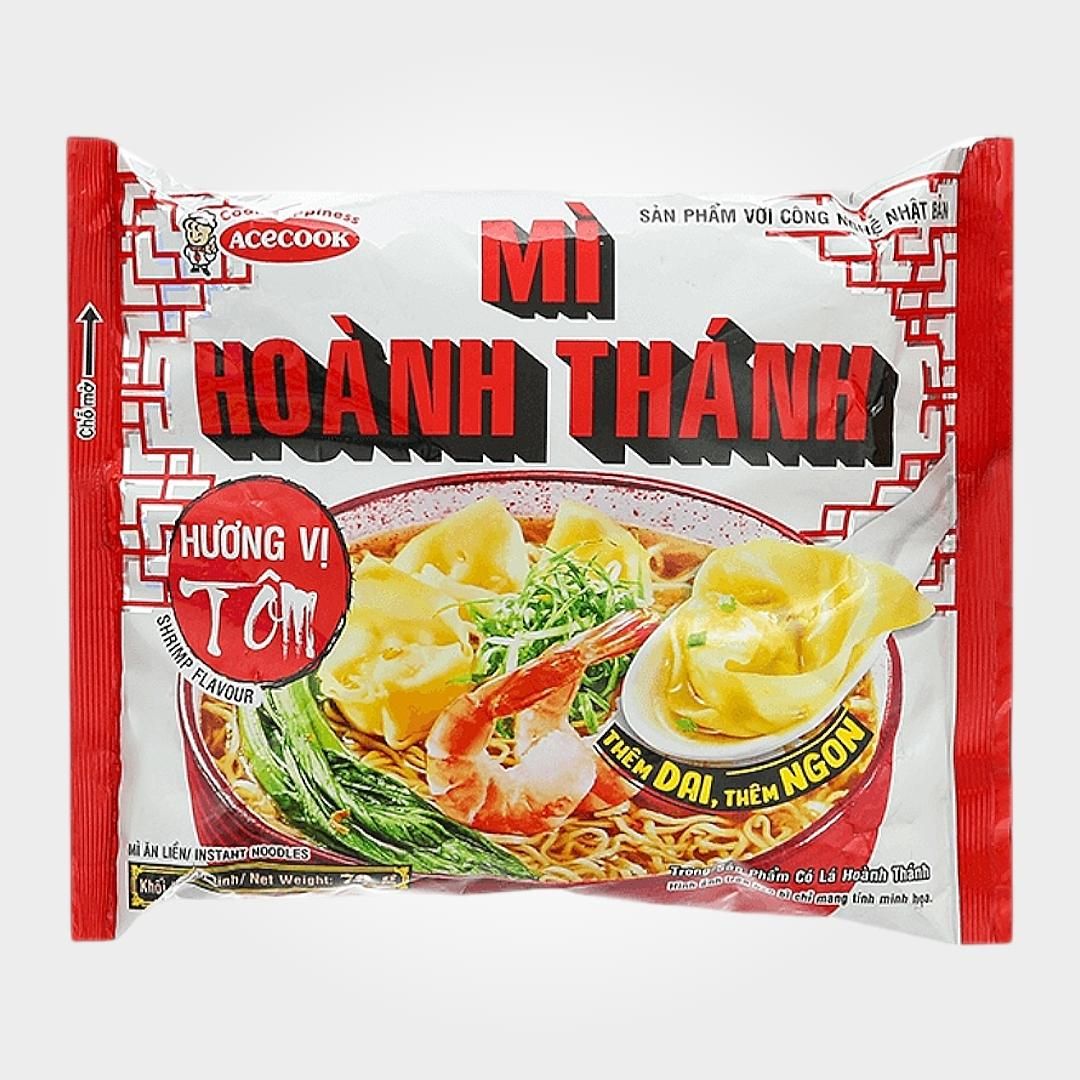  Mì Hoành Thánh Acecook Thùng 30 Gói 79g Vị Tôm Trung Hoa 