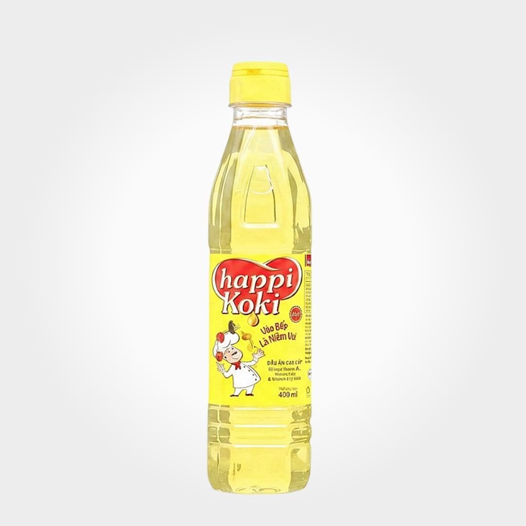  Dầu Thực Vật Happi Koki 400ml, chất lượng cao, an toàn sức khỏe 