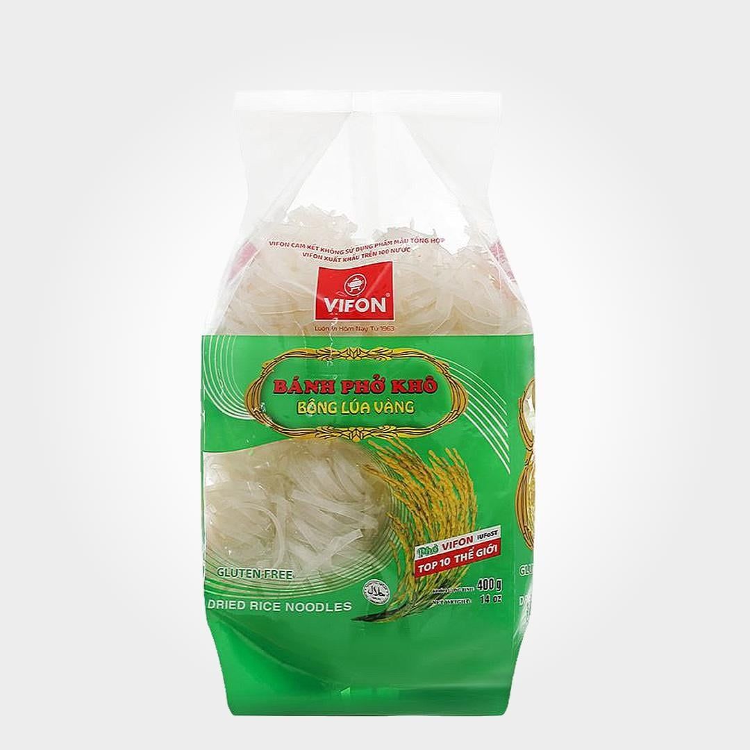  Phở Khô Bông Lúa Vàng VIFON 400g Sợi Nhỏ Dai Ngon Tiện Dụng 