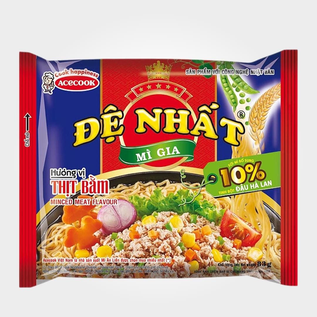  Mì Đệ Nhất Thịt Bầm Acecook 80g Tiện Dùng Cho Gia Đình 