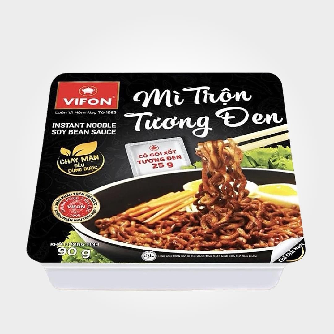  Mì Xào Khay Tương Đen Vifon 90g Thùng Ăn Liền Đậm Đà Ngon 