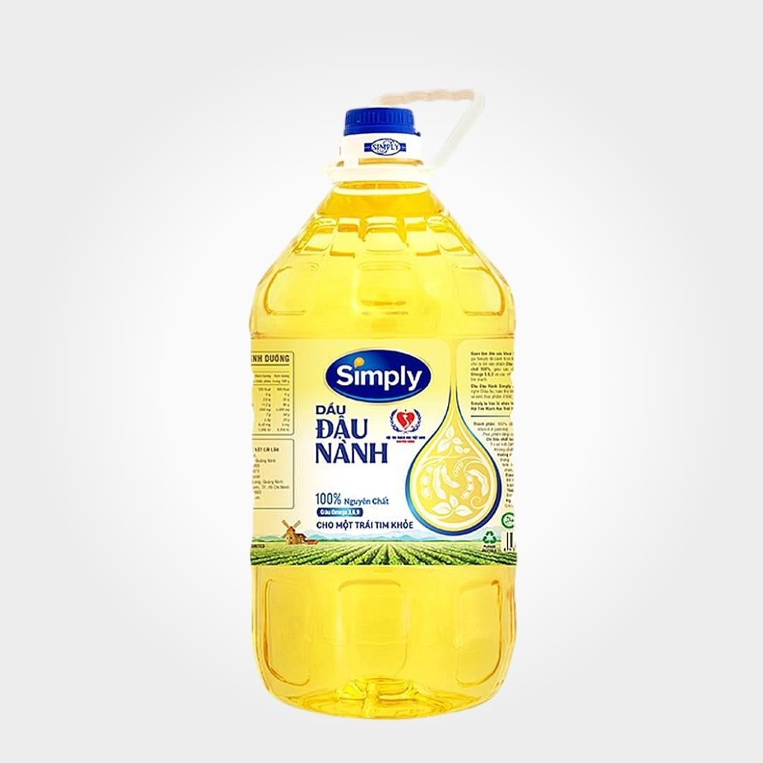  Dầu Đậu Nành Simply Can 5 Lít Nguyên Chất Dùng Gia Đình 
