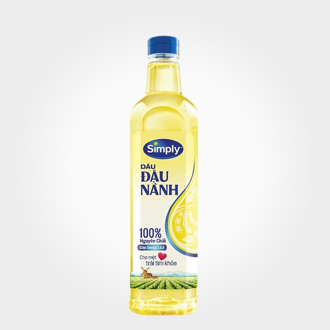  Dầu Đậu Nành Simply 1 Lít Nguyên Chất Dầu Ăn Dùng Gia Đình 