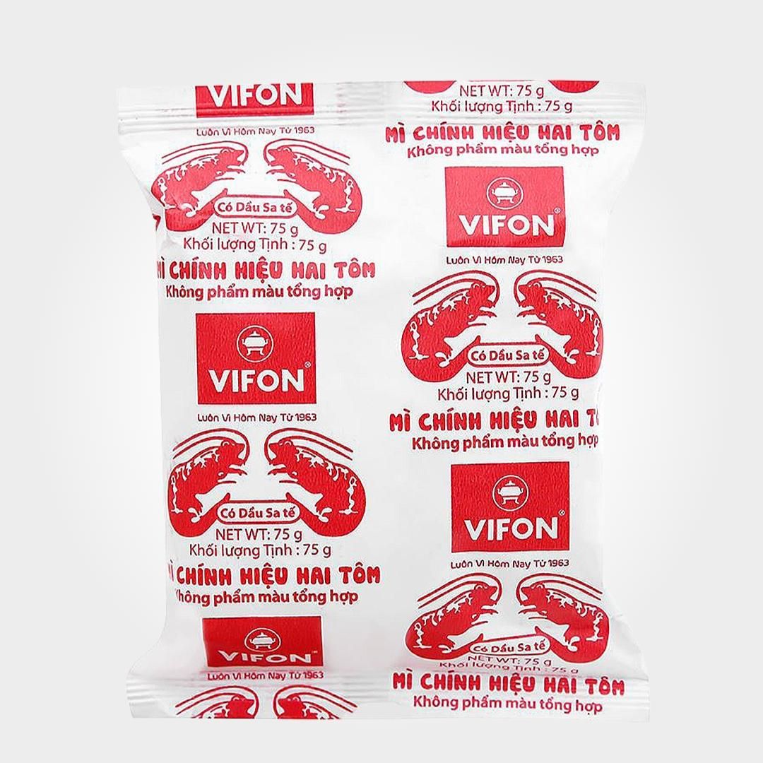  Mì Chính Hiệu 2 Tôm Vifon 75g Gói Ăn Lẩu Dùng Hàng Ngày 