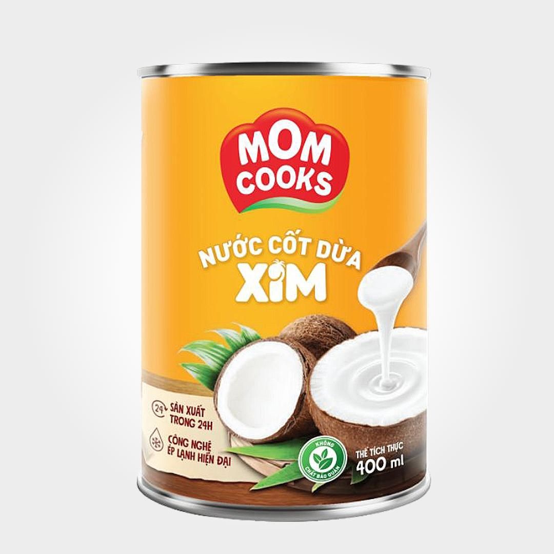  Nước Cốt Dừa Momcook Nguyên Chất 400ml Nấu Chè Thơm Béo 