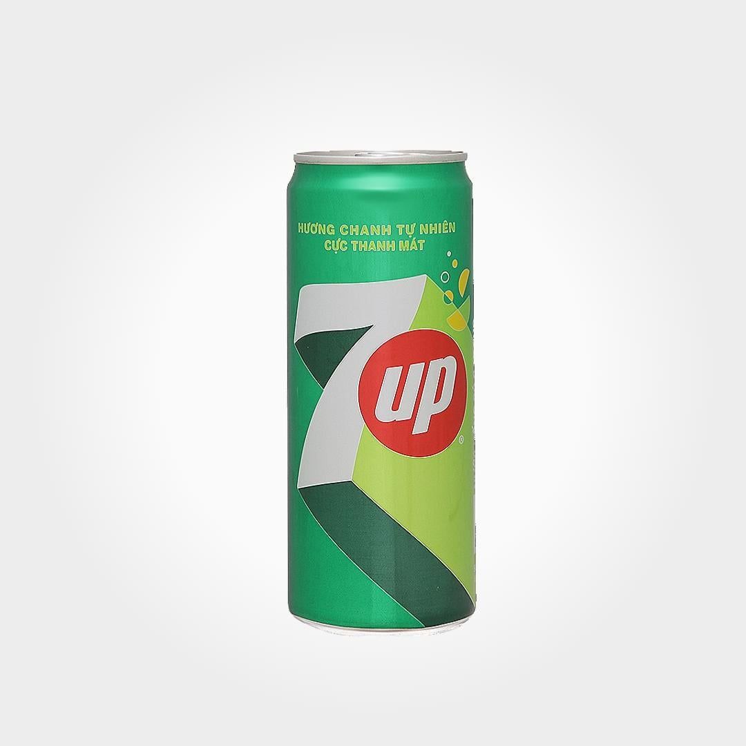  Nước Ngọt 7Up Dạng Lon 330ml Có Gas Vị Chanh Giải Khát Đã 
