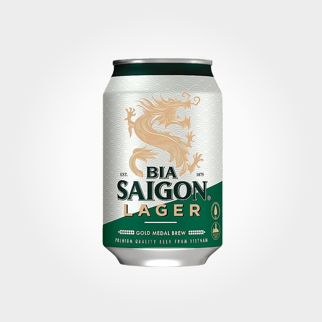  Bia Sài Gòn Lager Sabeco Lon 330ml Sảng Khoái Tiệc Tùng 