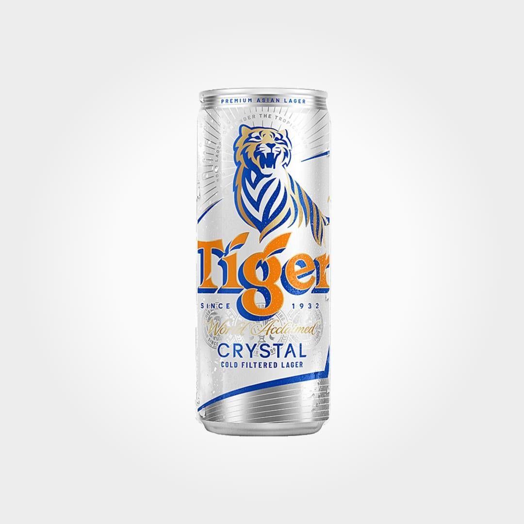  Bia Tiger Bạc Crystal Lon 330ml Êm Đằm Sảng Khoái Đã Khát 