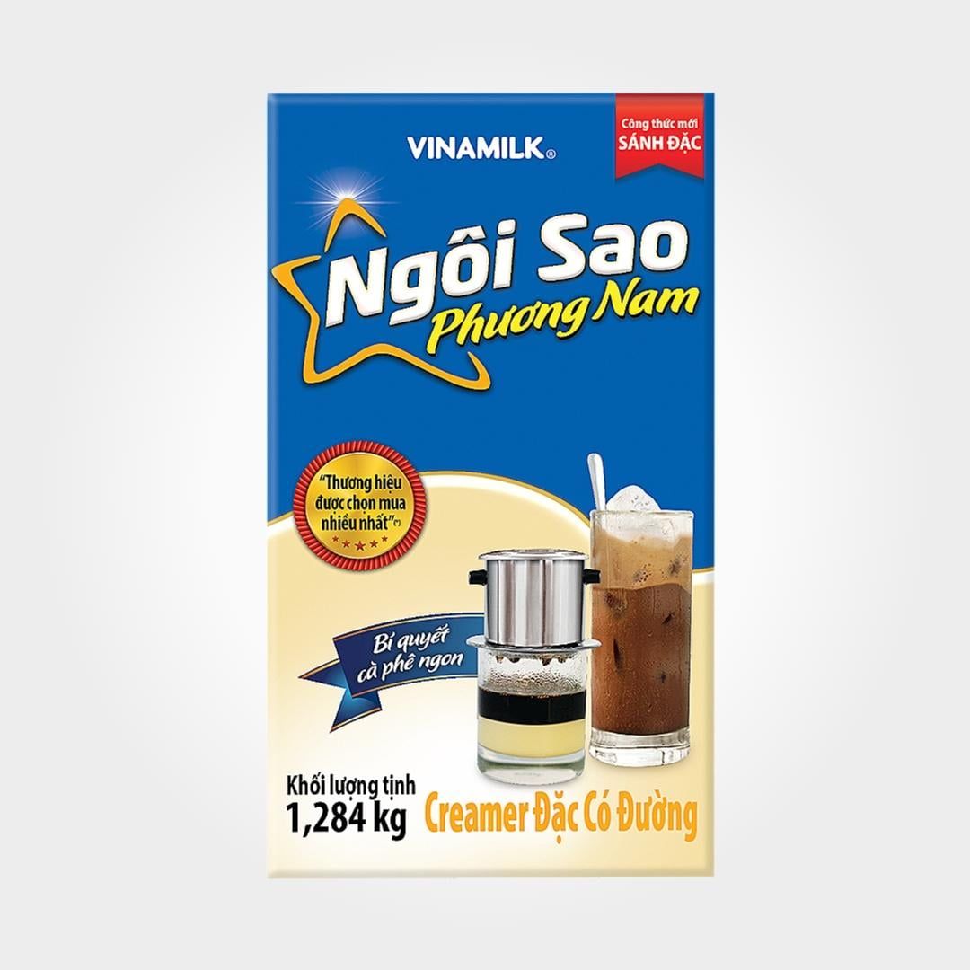  Sữa Đặc Ngôi Sao Phương Nam Xanh Dương 1.284kg Pha Cafe 