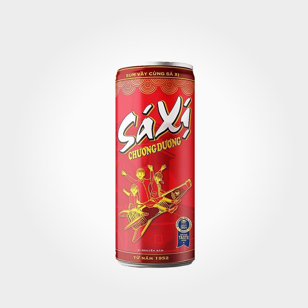  Nước Ngọt Xá Xị Chương Dương Lon 330ml Chuẩn Vị Giải Khát 