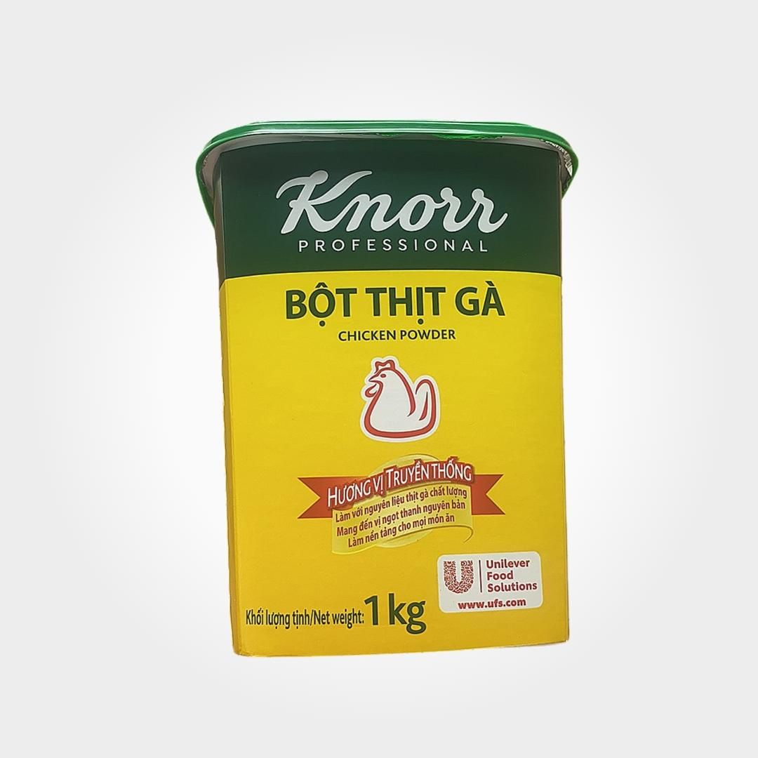  Bột Thịt Gà Knorr Hộp 1kg Chiết Xuất Gà Nấu Nước Dùng Ngon 