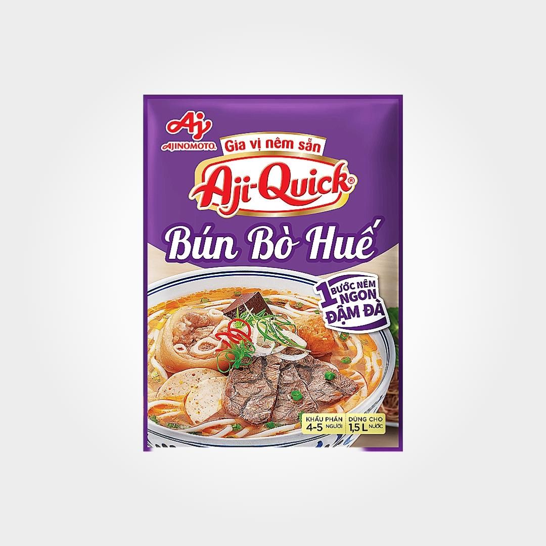  Gia Vị Nấu Bún Bò Aji Quick 67g Nước Dùng Ngọt Chuẩn Vị 
