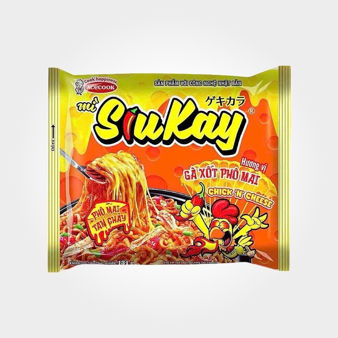  Mì SiuKay 128g Hải Sản Bò Gà Phô Mai Cay Đậm Vị Ngon 