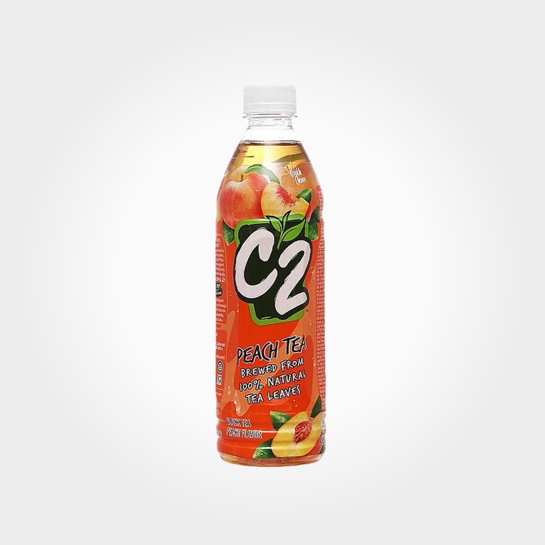  Trà Xanh C2 Hương Chanh Đào Chai 455ml Mát Lạnh Giải Khát 