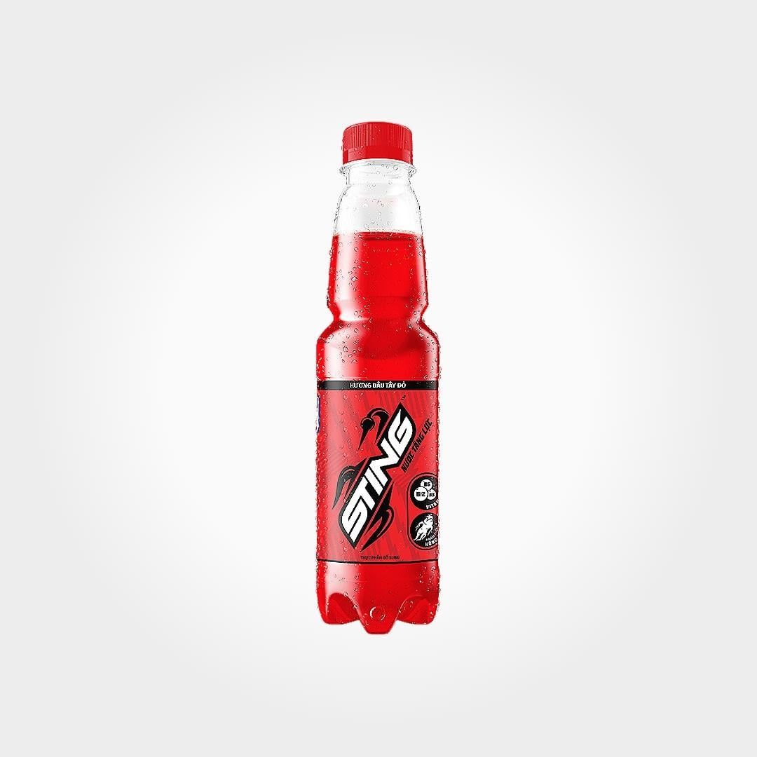  Nước Tăng Lực Sting Dâu Chai Nhựa 330ml Giải Khát Tỉnh Táo 