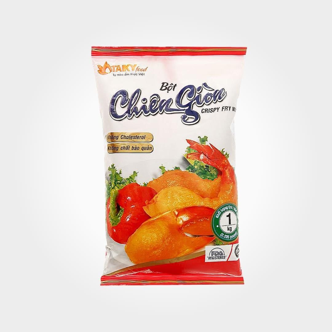  Bột Chiên Giòn Tài Ký Đỏ 1kg Tiết Kiệm Rán Gà Giòn Tan 