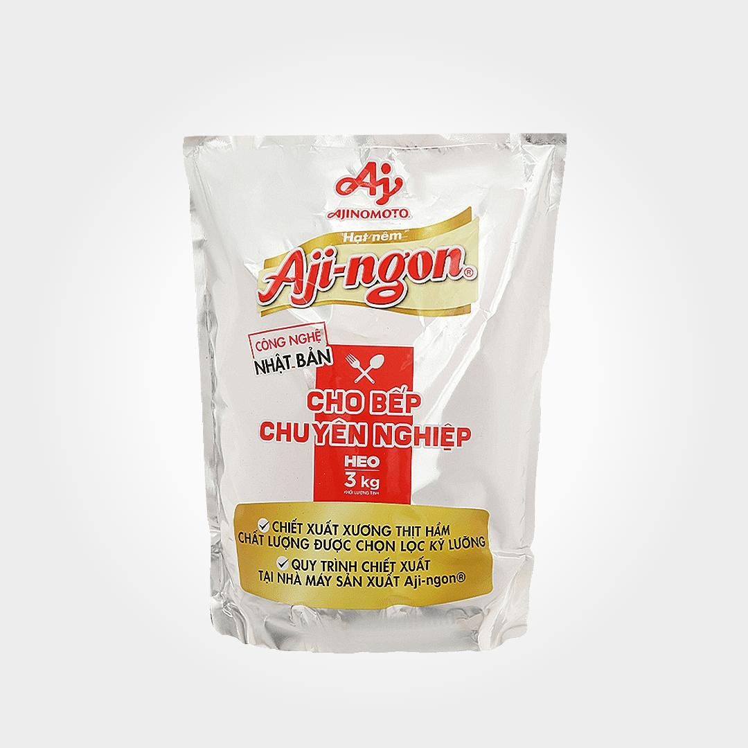  Hạt Nêm Aji Ngon Vị Heo 3kg Chuyên Dùng Cho Quán Nhà Hàng 