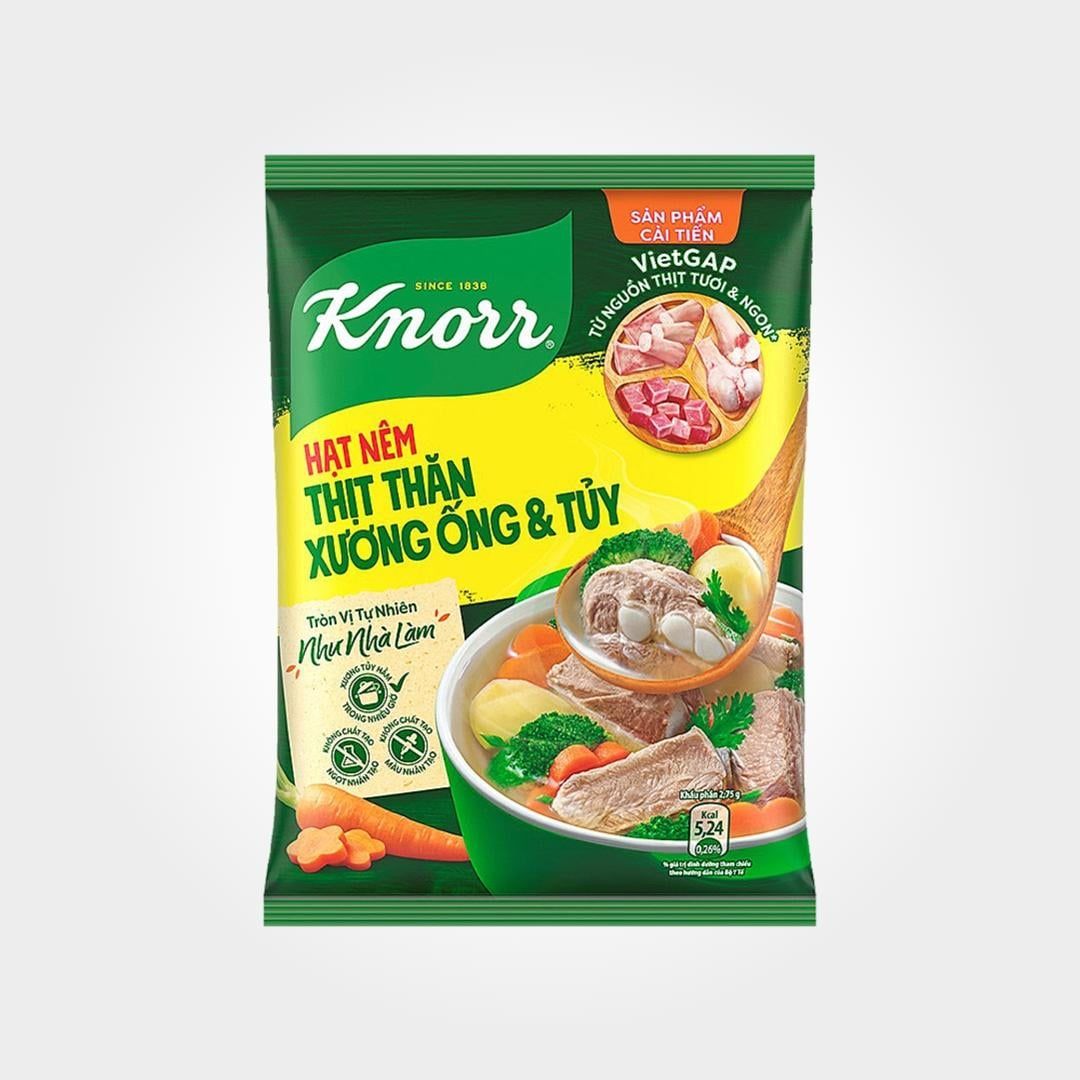  Hạt Nêm Knorr Thịt Thăn 900g Xương Ống Nấu Canh Ngọt Nước 
