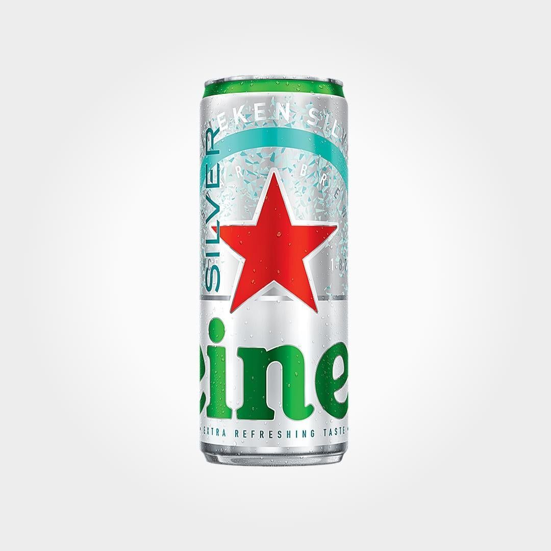  Bia Heineken Bạc Silver Lon 330ml Nhẹ Êm Dễ Uống Cực Đã 