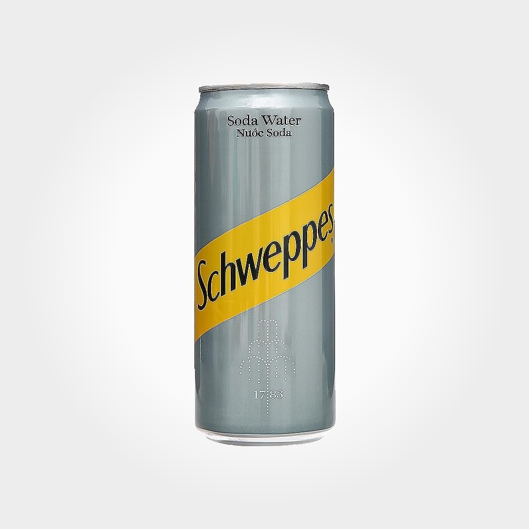  Nước Soda Schweppes Lon 320ml Có Gas Chuyên Dùng Pha Chế 