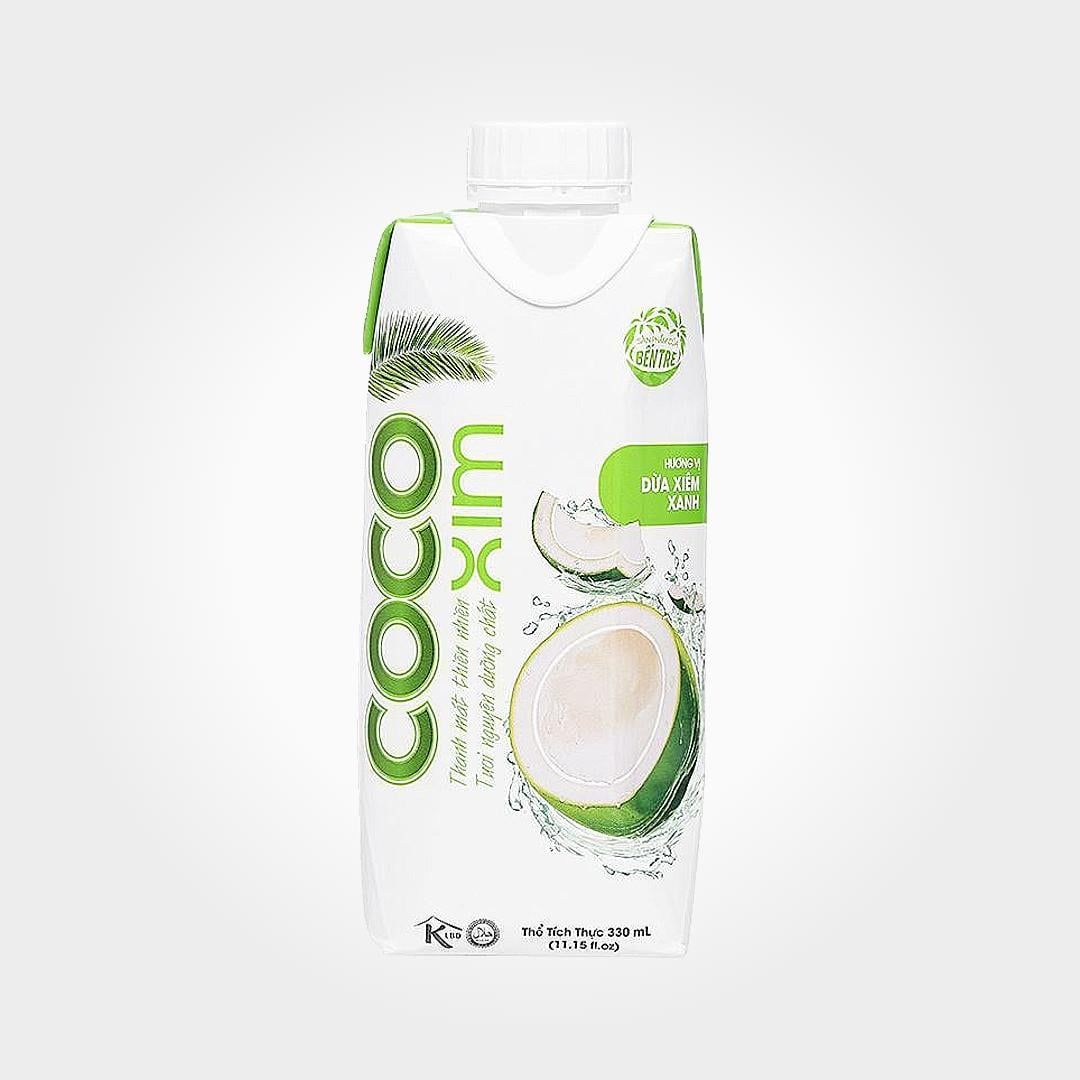  Nước Dừa Xiêm Xanh Cocoxim Hộp 1L Nguyên Chất Mát Lạnh 