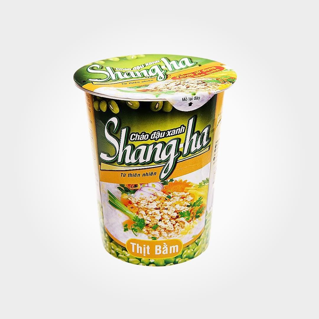  Thùng 24 Cháo Ly Shangha Thịt Băm Đậu Xanh 50g Thơm Ngon 